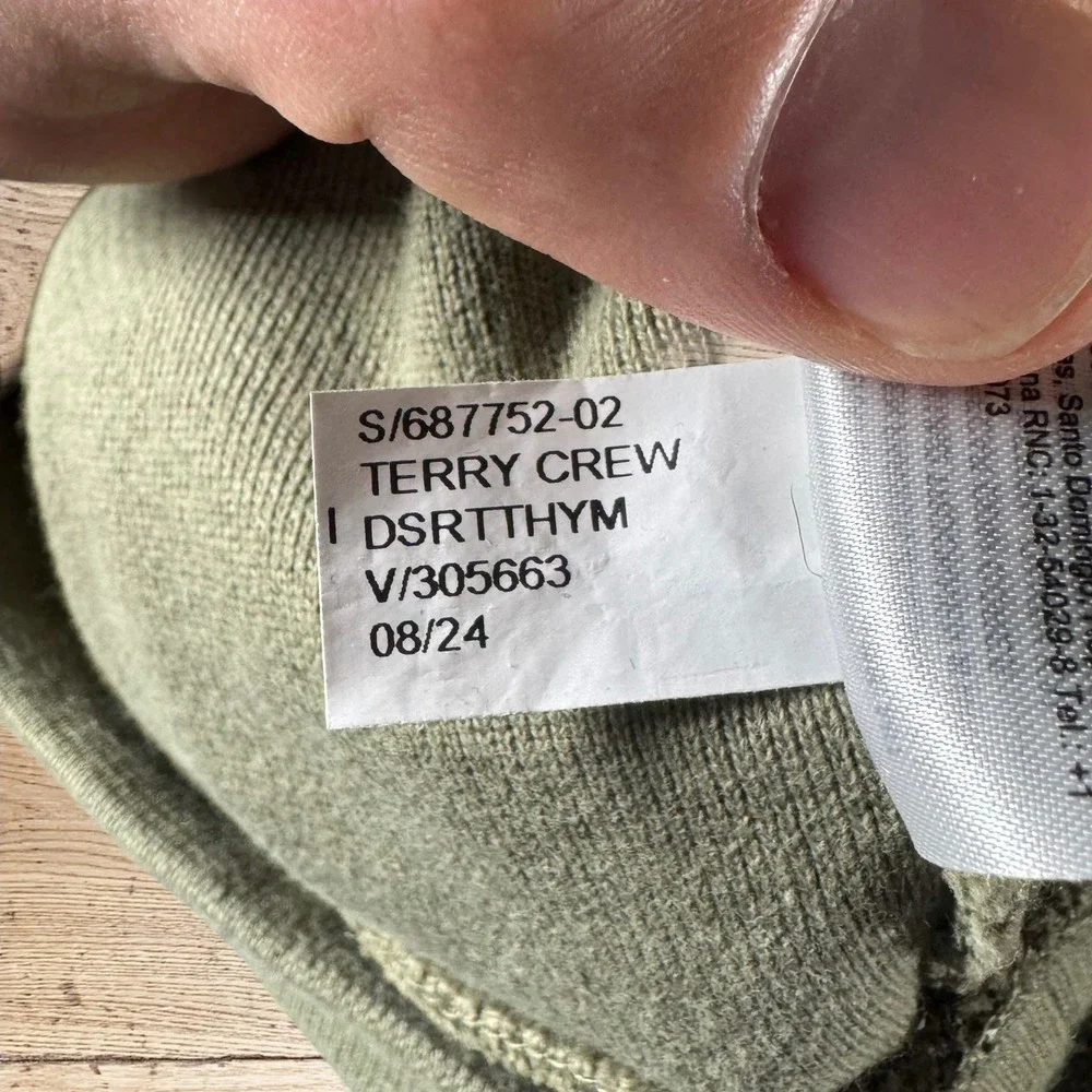 BR Banana Republic‎ Men Desert Thyme French Terry Crewneck Sweatshirt Size M